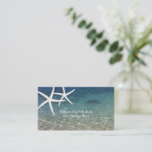 Strand & Zeesterren Schoonheidssalon Visitekaartje (Staand voorkant)