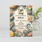 Strand Zeevruchten parel oester gebraden 30e verja Kaart (Staand voorkant)