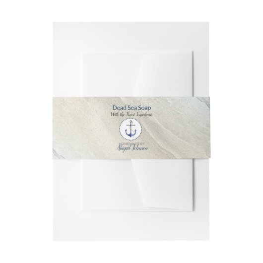 Strand / Zeezout Dode Zee Zout Klei Handgemaakte Z Uitnodigingen Wikkel (Voorkant Voorbeeld)