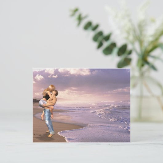 Strand Zei Ja kopie Aankondigingskaart (Staand voorkant)