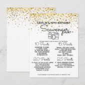 Strand zoektocht aankondigingskaart (Voorkant / Achterkant)