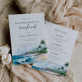 Strand Zomer Bachelorette Weekend Route Kaart