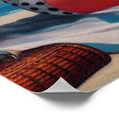 Strand Zomer Classic Pin Up Poster (Hoek)