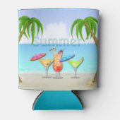 Strand Zomer Cocktails Koelbox Blikjeskoeler (Voorkant)