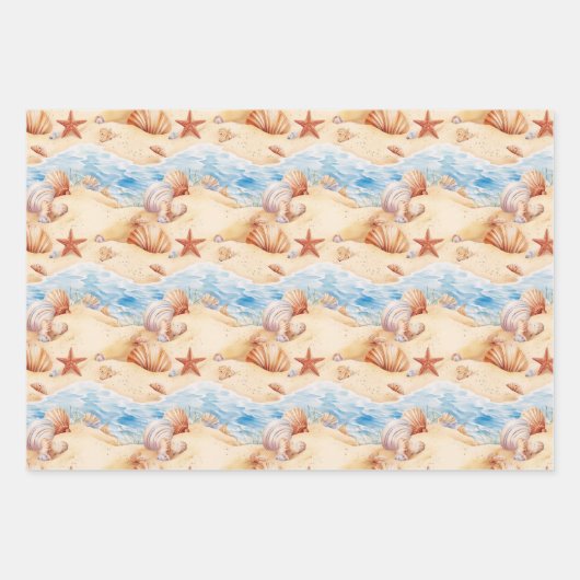 Strand Zomer inpakpapier (Voorkant 3)