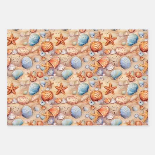 Strand Zomer inpakpapier (Voorkant)