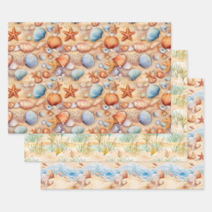 Strand Zomer inpakpapier