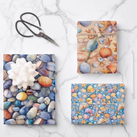 Strand Zomer inpakpapier (Voorkant)