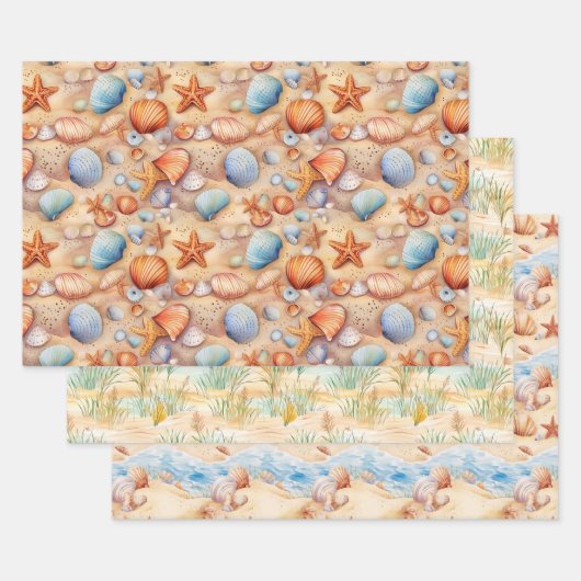 Strand Zomer inpakpapier Vel (Set)