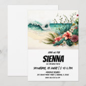 Strand Zomer Party uitnodiging (Voorkant / Achterkant)