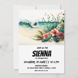 Strand Zomer Party uitnodiging