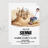 Strand Zomer Party uitnodiging (Voorkant / Achterkant)