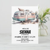 Strand Zomer Party uitnodiging (Staand voorkant)