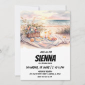 Strand Zomer Party uitnodiging (Voorkant)