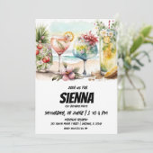 Strand Zomer Party uitnodiging (Staand voorkant)