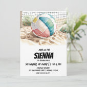 Strand Zomer Party uitnodiging (Staand voorkant)