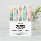 Strand Zomer Party uitnodiging (Staand voorkant)