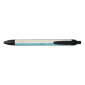 Strand Zomer Persoonlijk Blauwe Script Elegant Zwarte Inkt Pen (Achterkant)