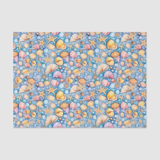 Strand Zomer Tissue Papier (Voorkant)