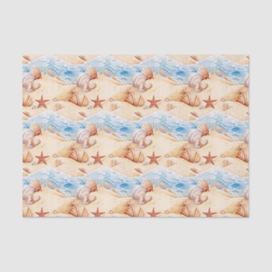 Strand Zomer Tissue Papier (Voorkant)
