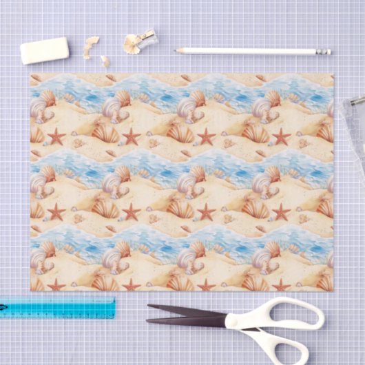 Strand Zomer Tissue Papier (Craft)