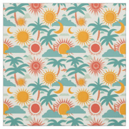 Strand Zomer Vakantie Preppy Patroon Stof