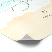 Strand Zomer Vrijgezellenfeest Welkom Poster (Hoek)