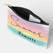 Strand Zomer Zonsondergang in Pastel Etui (Open)