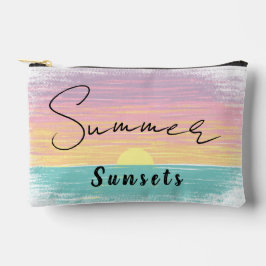 Strand Zomer Zonsondergang in Pastel Etui