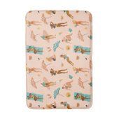Strand zonnebaders patroon badmat (Voorkant Verticaal)