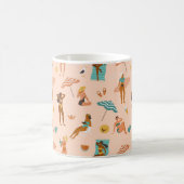 Strand zonnebaders patroon koffiemok (Center)