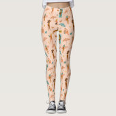 Strand zonnebaders patroon leggings (Voorkant)