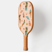 Strand zonnebaders patroon pickleball paddle (Links)
