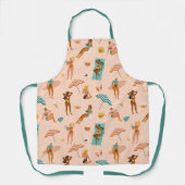 Strand zonnebaders patroon schort (Voorkant)