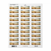 Strand Zonsondergang Aangepaste Strand Bruiloft of Etiket (Full Sheet)