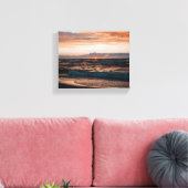 Strand zonsondergang afbeelding op canvas afdruk (Insitu (Woonkamer))