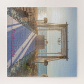 Strand Zonsondergang Arbor Bloemen Legpuzzel (Horizontaal)