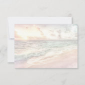 Strand Zonsondergang Bruiloft RSVP Kaartje (Achterkant)