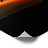 Strand zonsondergang De nieuwe dag Poster (Hoek)
