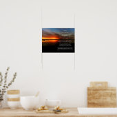 Strand zonsondergang De nieuwe dag Poster (Keuken)