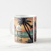 Strand Zonsondergang, Het leven is beter in Teensl Koffiemok (Voorkant links)