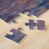 Strand Zonsondergang Kunstpuzzel Legpuzzel (Zijkant)