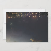 Strand Zonsondergang Lichten Tropisch Verjaardagsf Kaart (Achterkant)