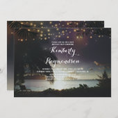 Strand Zonsondergang Lichten Tropisch Verjaardagsf Kaart (Voorkant / Achterkant)