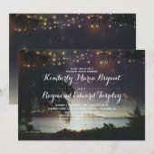 Strand Zonsondergang Lichten Tropische repetitie D Kaart (Voorkant / Achterkant)