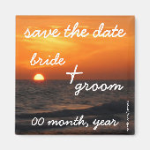 strand zonsondergang magneet (Voorkant)