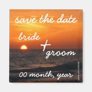 strand zonsondergang magneet