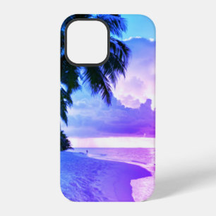 Strand Zonsondergang oceaan zand palmboom Maledive iPhone 12 Pro Hoesje