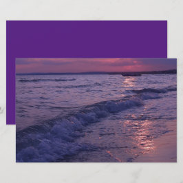 Strand zonsondergang oceaan zee bewolkte lucht scr