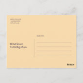 Strand Zonsondergang Palmbomen en Lichten Save the Briefkaart (Achterkant)